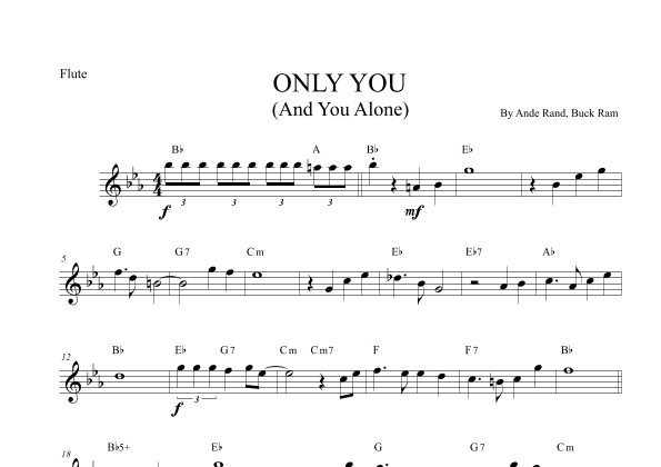 Only You (and You Alone) (arr. Leo Silva)