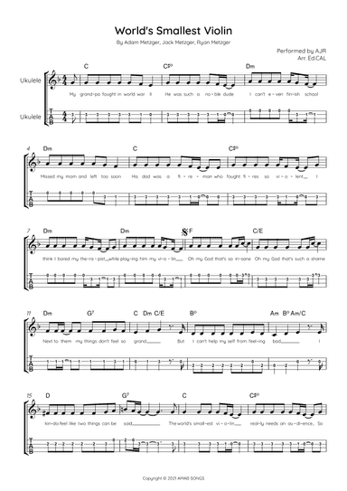 World S Smallest Violin (arr. Arr. Ed.CAL)