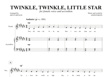 Twinkle Twinkle Little Star (arr. Art.o Artaud)