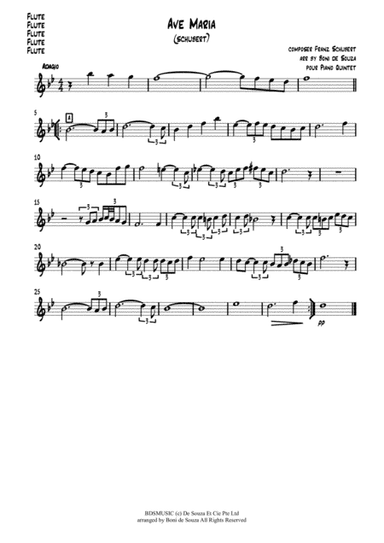 Ave Maria - Schubert (Piano-Strings Octet) (arr. De Souza et Music LLP)