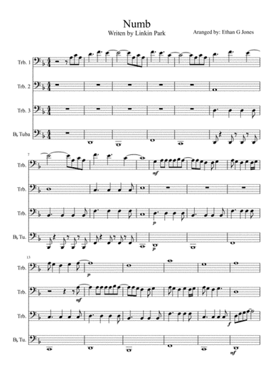 Numb (arr. Ethan Jones)