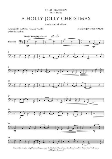 A Holly Jolly Christmas (arr. Danilo "Daca" Alves)
