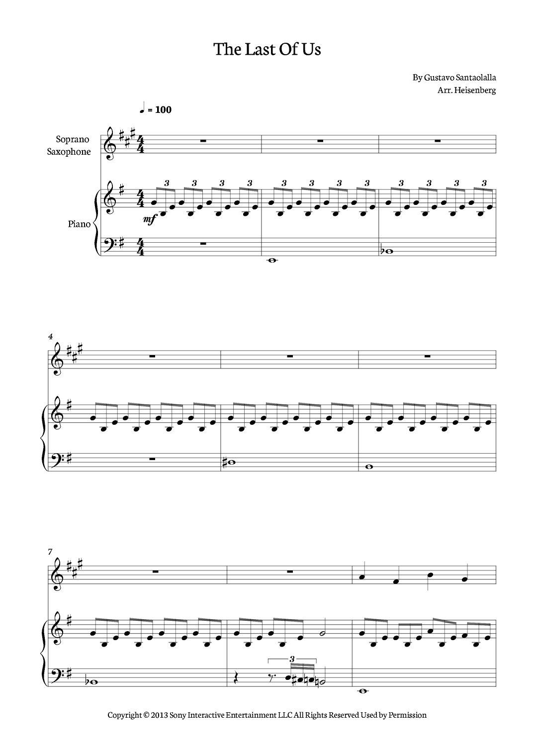 The Last Of Us (arr. Heisenberg)