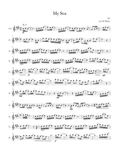A I Wa Na Eui Ba Da (arr. Sotto Voce Music)