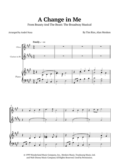A Change In Me (arr. André Nusa)