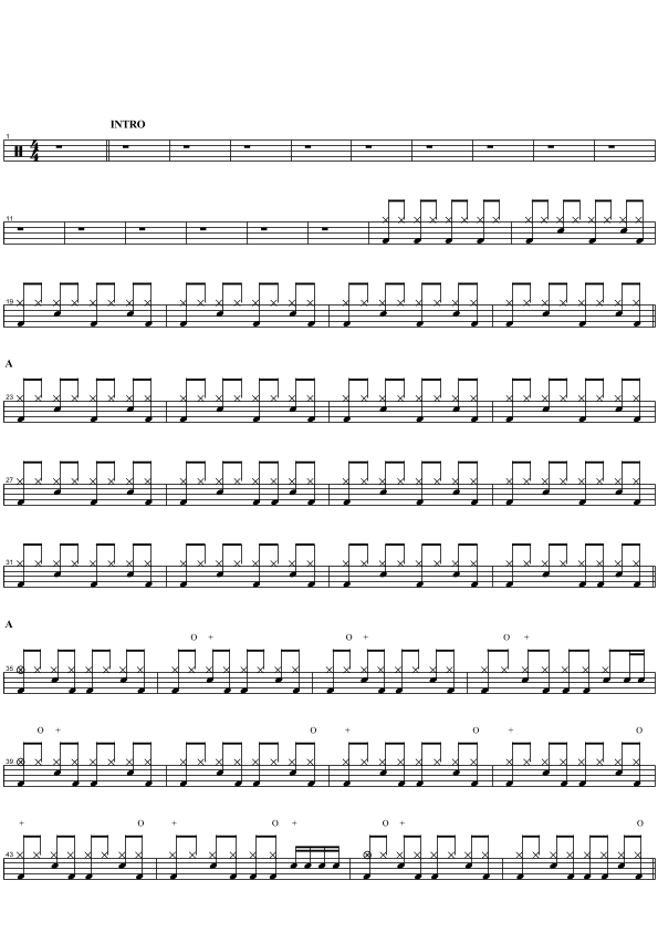 Cross Road Blues (crossroads) (arr. COPYDRUM)