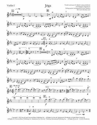 Joga (arr. Jen Mathers)