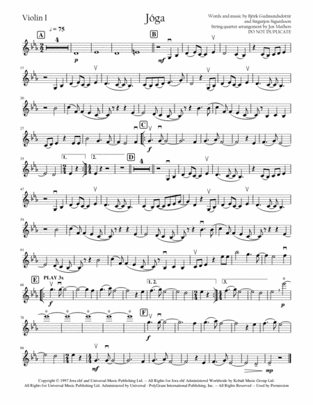 Joga (arr. Jen Mathers)