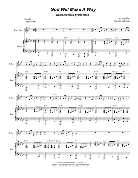 God Will Make A Way (arr. Stephen DeCesare)