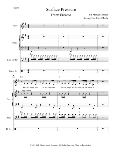 Surface Pressure (arr. Eric O'Reilly)