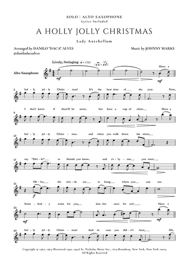 A Holly Jolly Christmas (arr. Danilo “Daca” Alves)