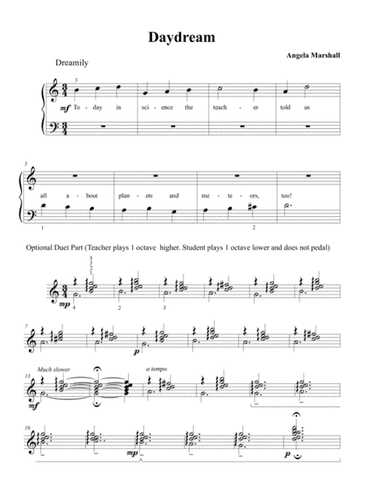 Daydream (Early Elementary Piano, Easy)