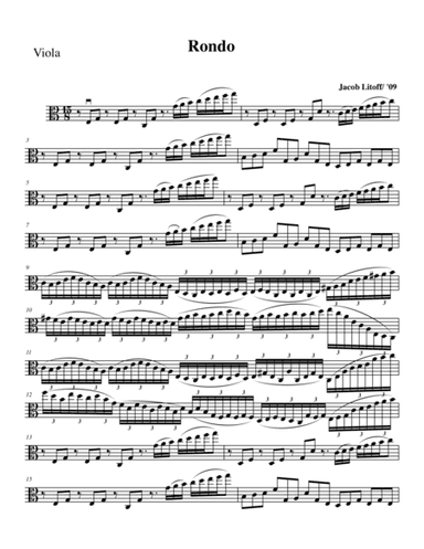 Rondo - Viola part