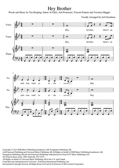 Hey Brother (arr. Joel Goodman)