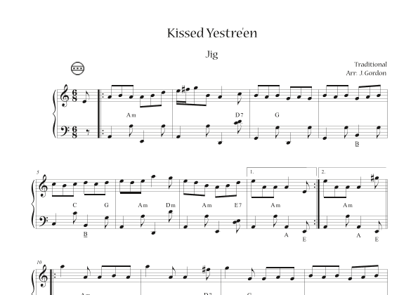 Kissed Yestre'en (arr. Julia Gordon)