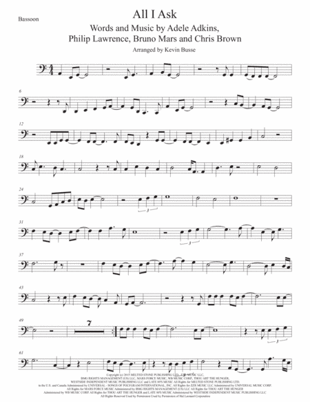 All I Ask (arr. Kevin Busse)