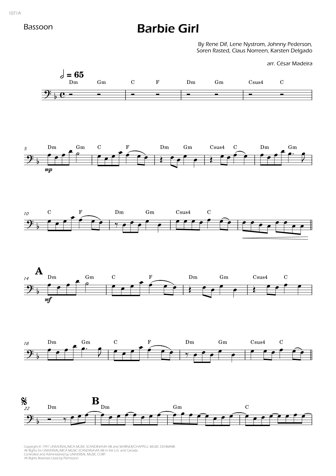 Barbie Girl (arr. César Madeira)
