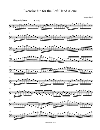 Exercise # 2 for the left hand alone.