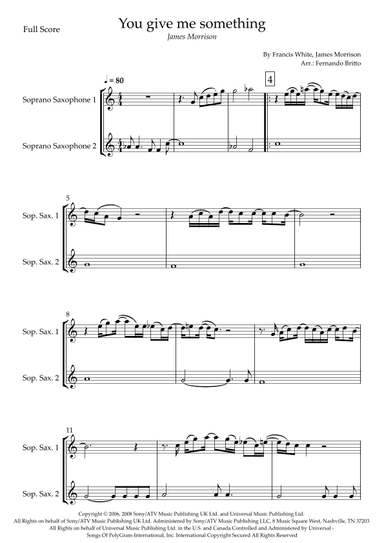 You Give Me Something (arr. Fernando Britto)