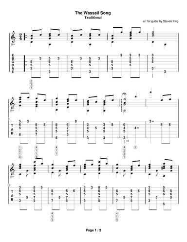 The Wassail Song (arr. Steven King)