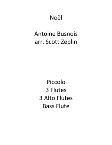 Noël (arr. Scott Zeplin)