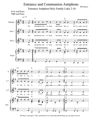 Antiphons for Holy Family