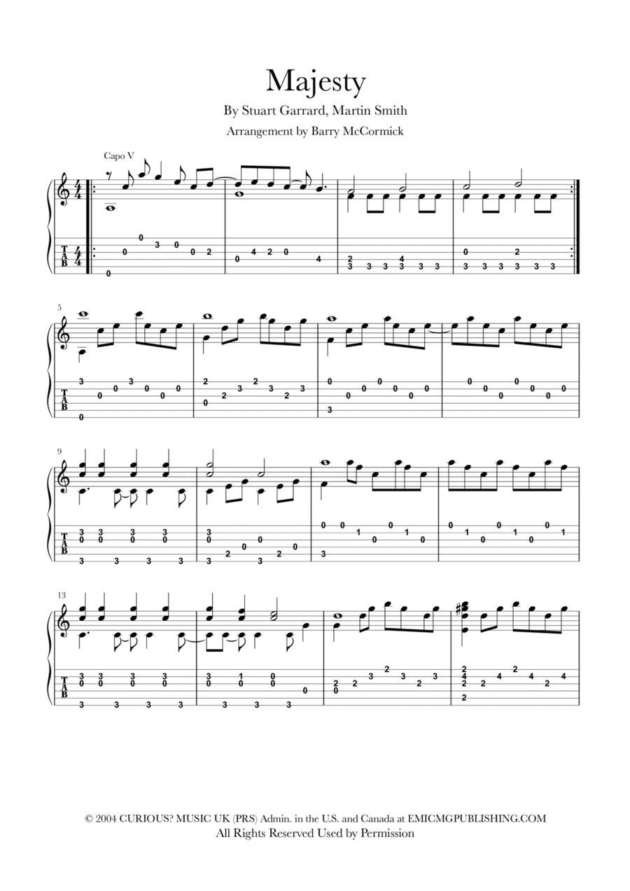 Majesty (here I Am) (arr. Barry McCormick)