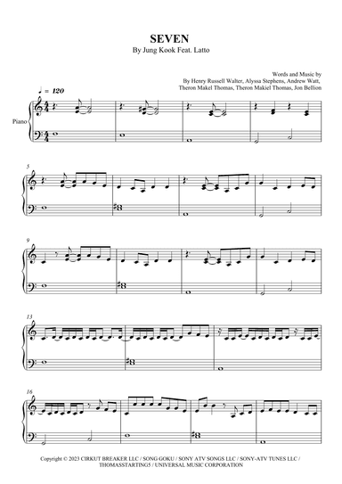 Seven (arr. SCMusic)