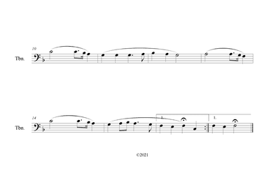 I Stand Amazed in the Presence (How Marvelous) for Trombone Solo (arr. B. C. Dockery)