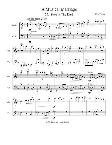 String Duo No 27 from A Musical Marriage "A Shot in the Dark"