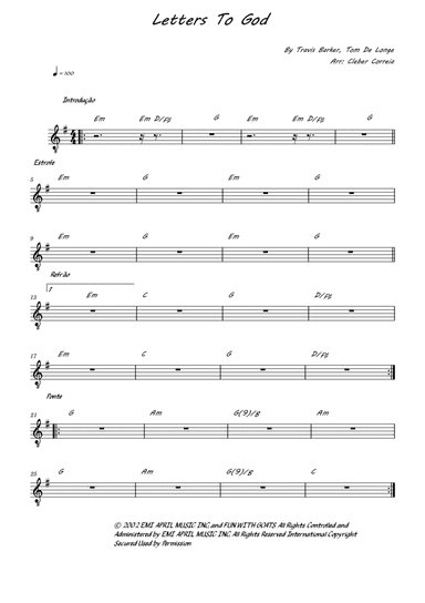 Letters To God (arr. Cleber Correia)