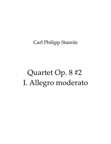 Quartet Op. 8 #2 I. Allegro moderato (arr. Nick Lacanski)