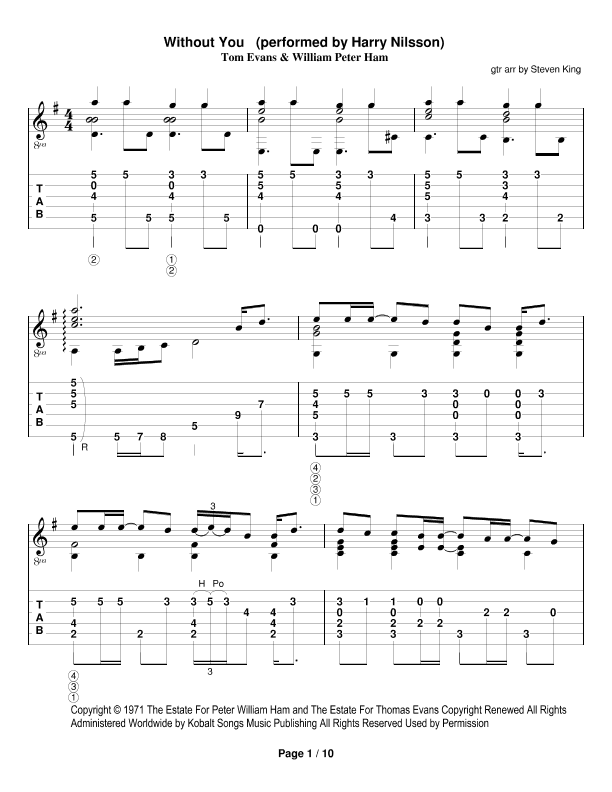 Without You (arr. Steven King)