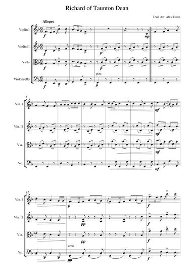 Richard of Taunton Dean (arr. Alex Tinlin)