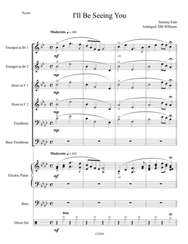 I'll Be Seeing You (arr. DB Williams)
