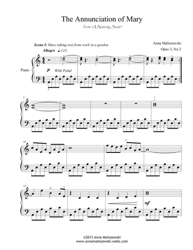 The Annunciation of Mary (from "A Nativity Suite")