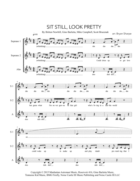 Sit Still, Look Pretty (arr. Bryan Sharpe)