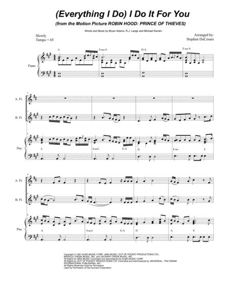 (Everything I Do) I Do It For You (arr. Stephen DeCesare)