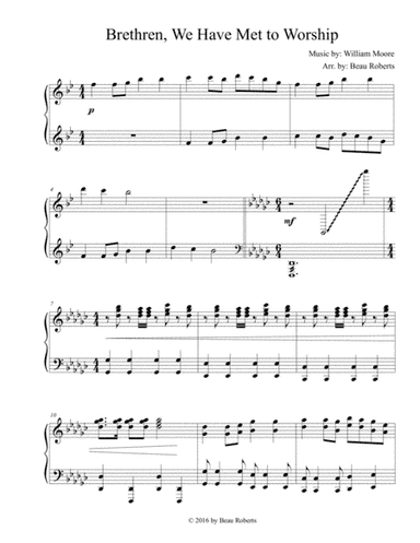Brethren, We Have Met to Worship (arr. Beau Roberts)