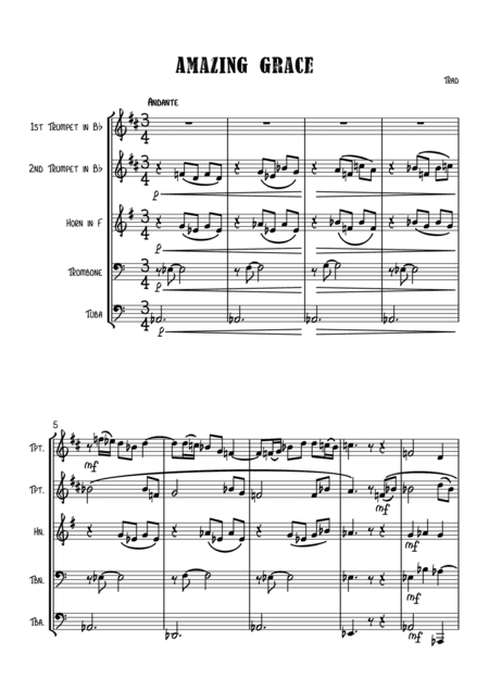 Amazing Grace (arr. Fredrik Landgren)