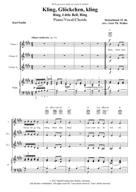 Ring, Little Bell, Ring (arr. Gert Th. Walter)