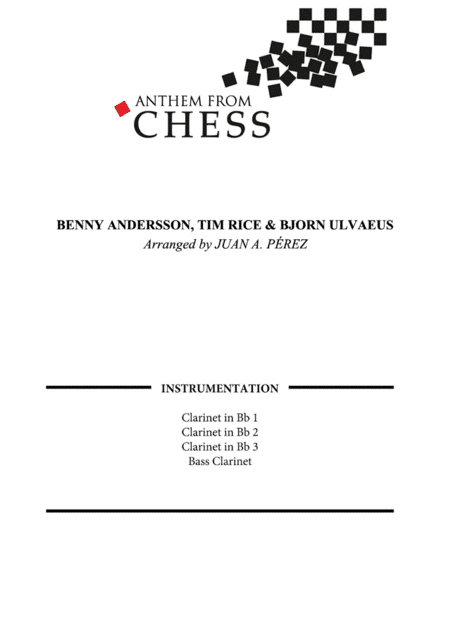 Anthem (from Chess) (arr. Juan A. Perez)