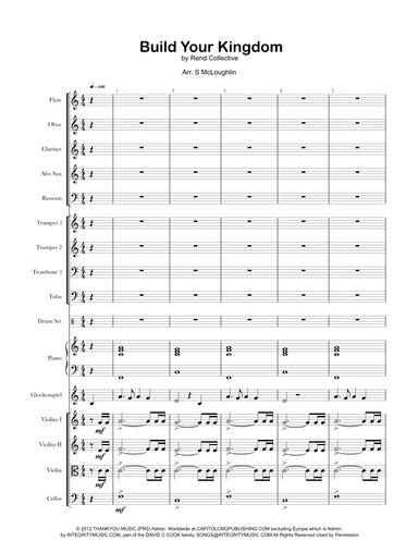 Build Your Kingdom Here (arr. S McLoughlin)