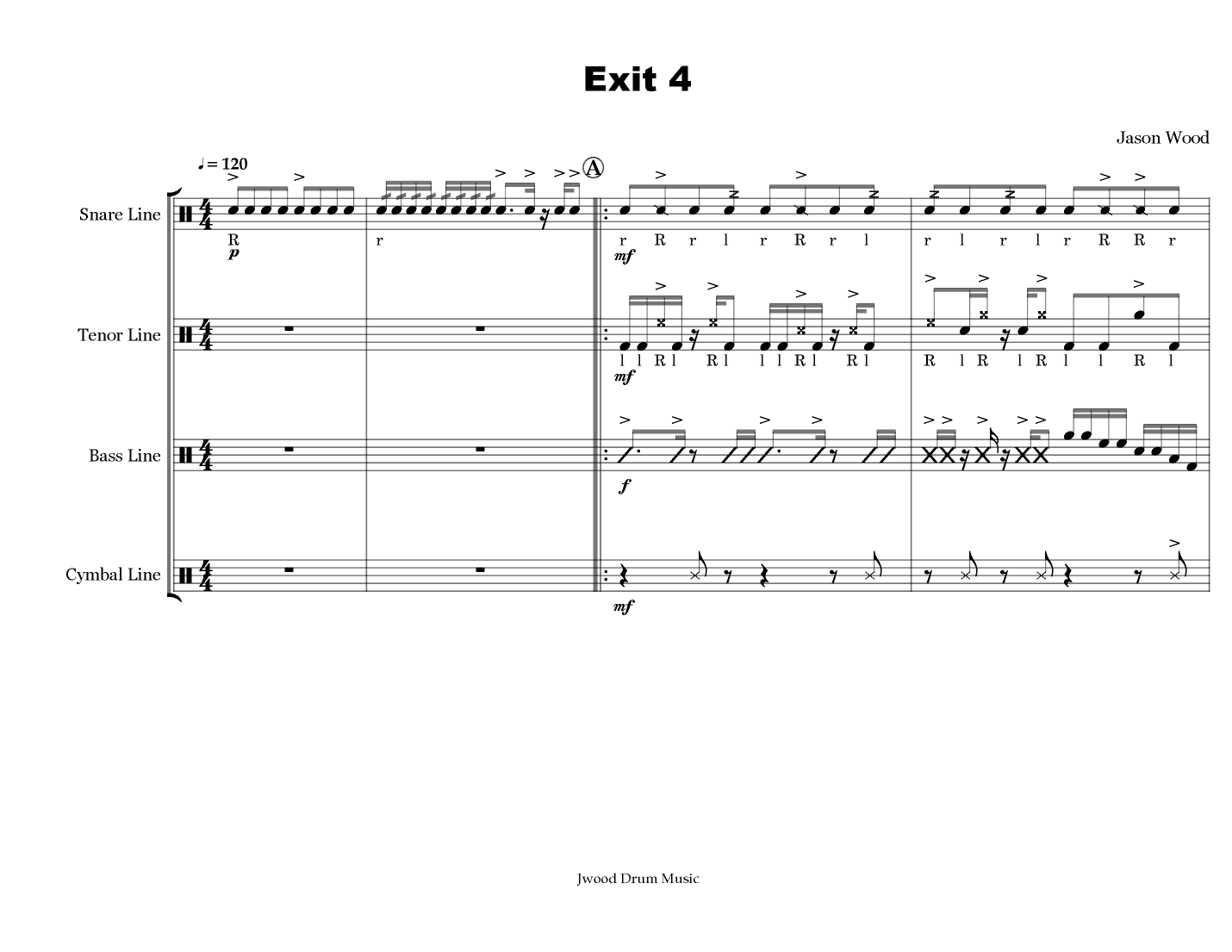 Exit 4 (Drumline Cadence)