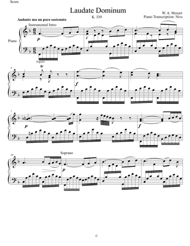 Laudate Dominum (arr. Nivs)