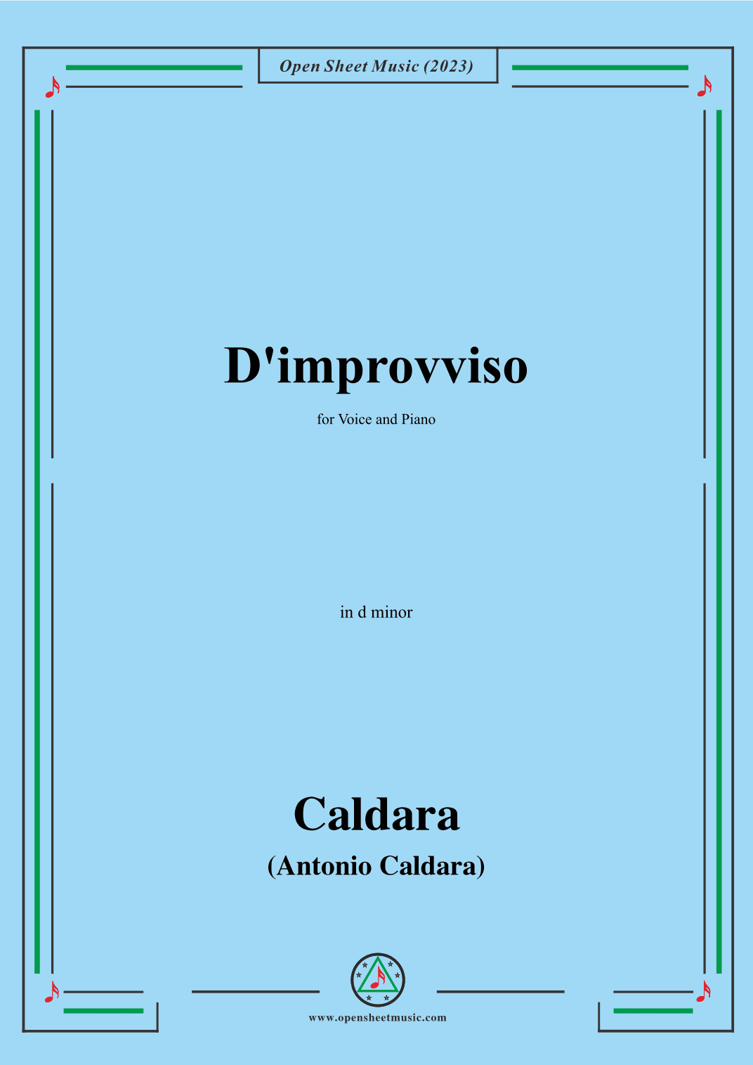Caldara-D'improvviso,in d minor (arr. OSM Press)