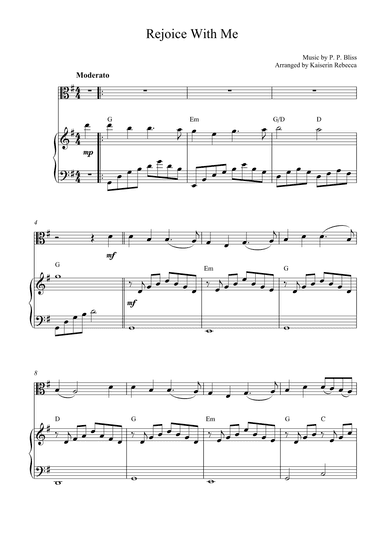 Rejoice With Me (arr. Kaiserin Rebecca)