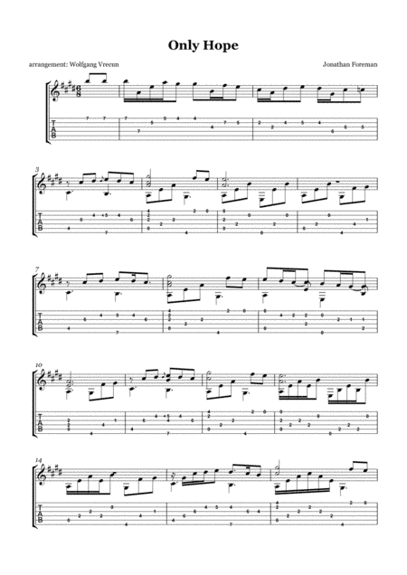 Only Hope (arr. Wolfgang Vrecun)
