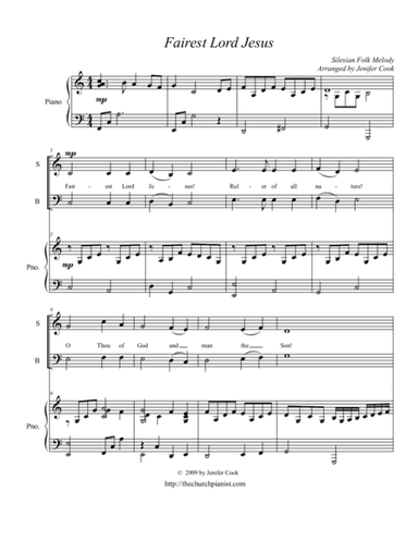 Fairest Lord Jesus (arr. Jenifer Cook)