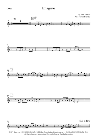 Imagine (arr. Fernando Britto)